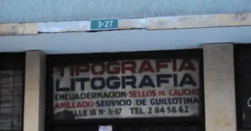 TIPOGRAFIA LITOGRAFIA CALLE 18 TIPOGRAFIA LITOGRAFIA CALLE 18